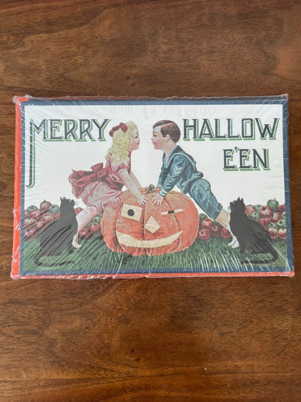 Vtg. Pack 10 Merck Family's Old World Christmas "Merry Halloween" Greeting Cards
